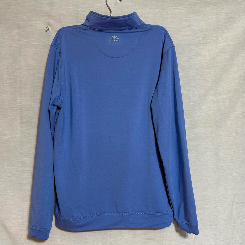 Peter Millar Blue Performance Pullover With Logo - image 2